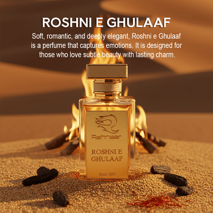 Roshni e Ghulaaf – Signature Perfume in Pakistan - RAHNAAR - The Flame You Leave Behind